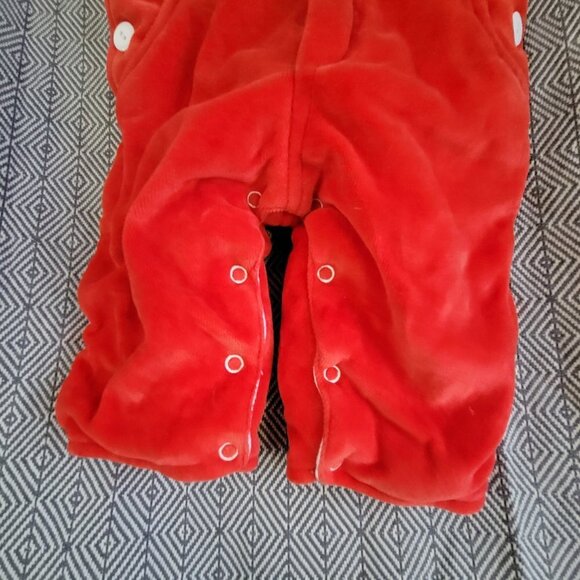 Rare Vintage Mother’s Touch Red & White Baby Jumper Overalls 3-6 Months - Picture 8 of 13